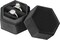 Velvet Wedding Ring Box 1 2 3 Slots, Ring Box Jewelry Storage Case for Wedding Day Engagement Proposal Ceremony (Black, 2 SLOTS)